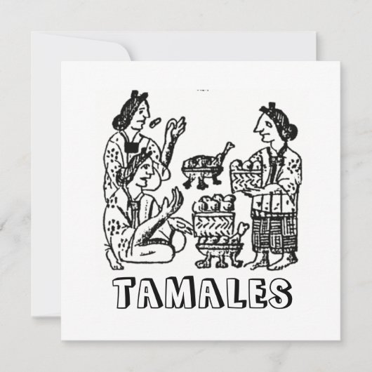 Tamales (florentinischer Kodex, 16. Jahrhundert) Einladung (Vorderseite)