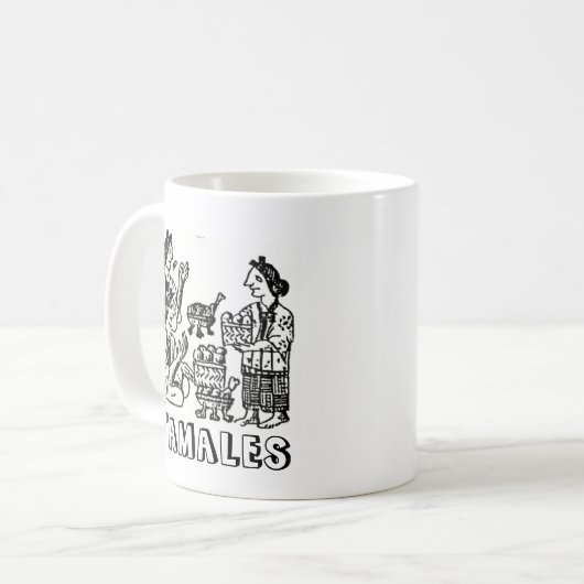 Tamales (florentinischer Kodex, 16. Jahrhundert) Kaffeetasse (Vorderseite Links)