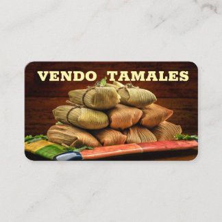 Tamales-Verkauf Visitenkarte