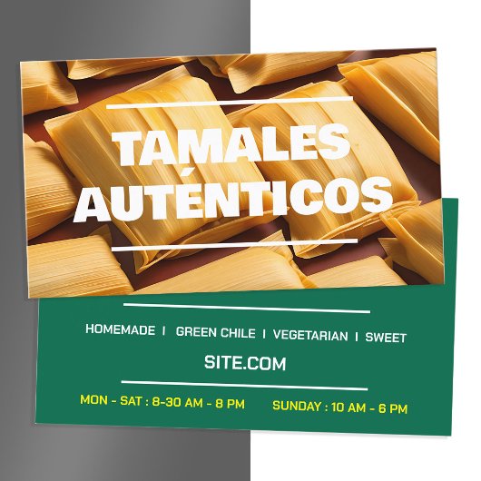 Tamales Visitenkarte