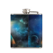 Tamalin 5 Science Fiction Artwork Flask Flachmann (Rückseite)