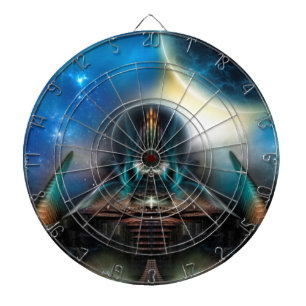 Tamalin 5 Science Fiction Fraktal Kunstwerk Dartscheibe