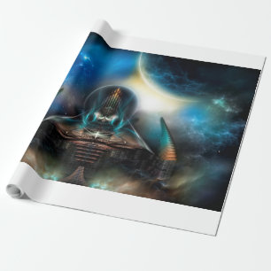 Tamalin 5 Science Fiction Fraktal Kunstwerk Geschenkpapier