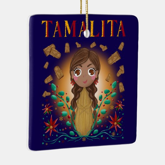 Tamalita Tamal Zia Blume Tamales Keramikornament (Rechts)