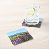 Tamalpais Purple Flowers Set 6 Untersetzer (Vor Ort)