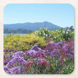 Tamalpais Purple Flowers Set 6 Untersetzer