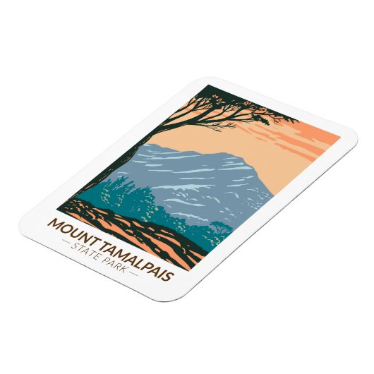 Tamalpais Staat Park/Garten: Vintag Magnet (Linke Seite)