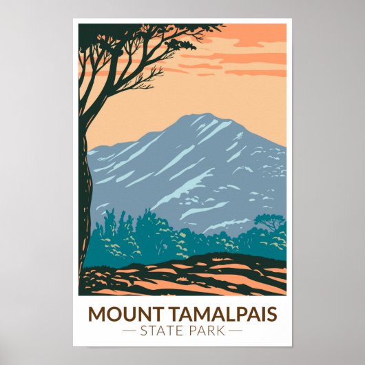 Tamalpais Staat Park/Garten: Vintag Poster (Vorne)