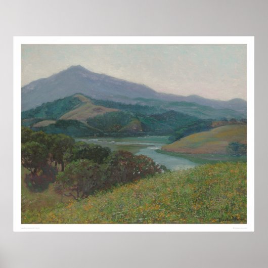 Tamalpais von Corte Madera Creek (1153) Poster (Vorne)
