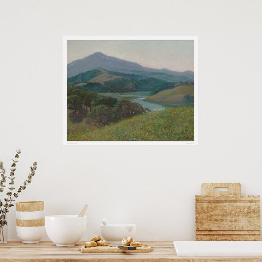 Tamalpais von Corte Madera Creek (1153) Poster (Küche)