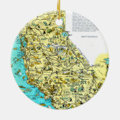 Tamalpais Weihnachtsmuseum Keramik Ornament (Hinten)