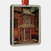 Tamamushi Schrein vom Horyu Ji Tempel Silbernes Ornament (Rechts)