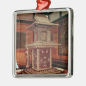 Tamamushi Schrein vom Horyu Ji Tempel Silbernes Ornament (Links)