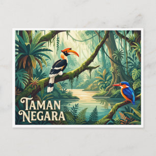 Taman Negara Kuala Tahan Malaysia Postkarte