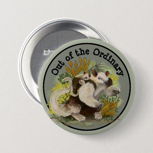 Tamandua Anteater Button (Vorne & Hinten)