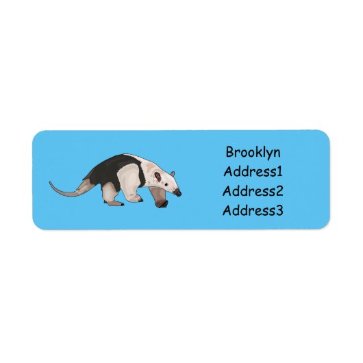 Tamandua-Cartoon-Abbildung (Vorne)