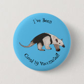 Tamandua-Cartoon-Abbildung Button (Vorderseite)