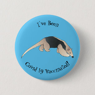 Tamandua-Cartoon-Abbildung Button