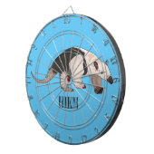 Tamandua-Cartoon-Abbildung Dartscheibe (Vorderseite rechts)