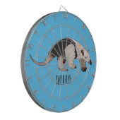 Tamandua-Cartoon-Abbildung Dartscheibe (Vorderseite Links)