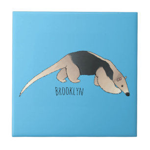 Tamandua-Cartoon-Abbildung Fliese