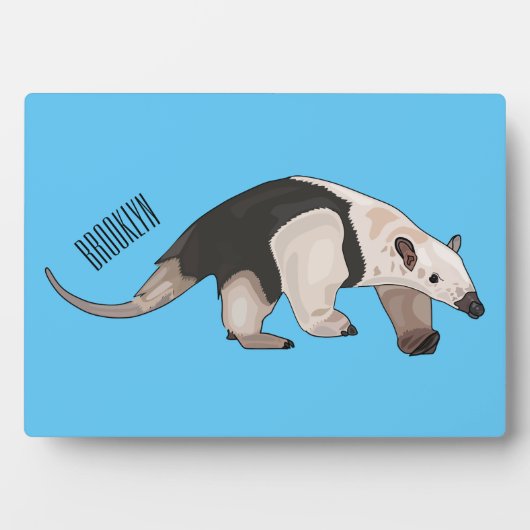 Tamandua-Cartoon-Abbildung Fotoplatte (Vorderseite)