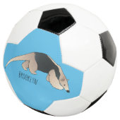 Tamandua-Cartoon-Abbildung Fußball (Dreiviertel)