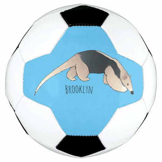 Tamandua-Cartoon-Abbildung Fußball (Vorderseite)