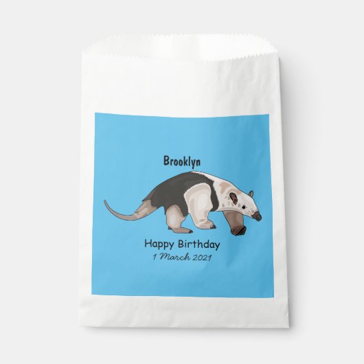 Tamandua-Cartoon-Abbildung Geschenktütchen (Vorderseite)
