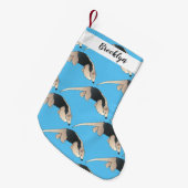 Tamandua-Cartoon-Abbildung Kleiner Weihnachtsstrumpf (Vorderansicht (hängend))