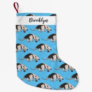 Tamandua-Cartoon-Abbildung Kleiner Weihnachtsstrumpf