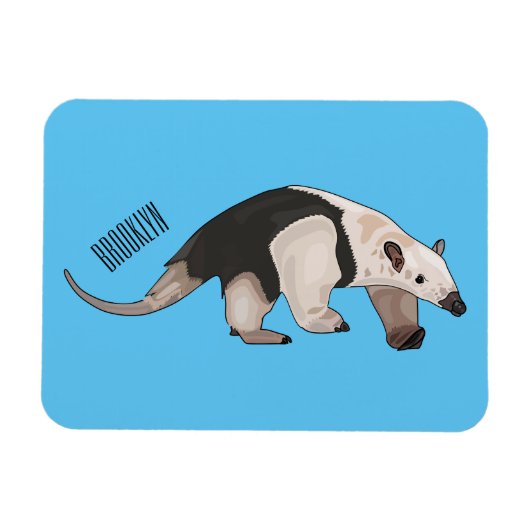 Tamandua-Cartoon-Abbildung Magnet (Horizontal)
