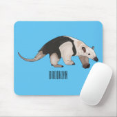Tamandua-Cartoon-Abbildung Mousepad (Mit Mouse)