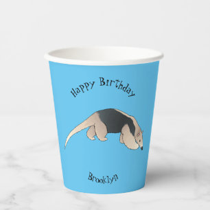 Tamandua-Cartoon-Abbildung Pappbecher
