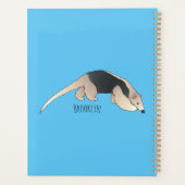 Tamandua-Cartoon-Abbildung Planer (Rückseite)