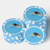 Tamandua-Cartoon-Abbildung Pokerchips (Stapel)
