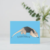 Tamandua-Cartoon-Abbildung Postkarte (Stehend Vorderseite)