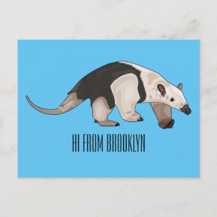 Tamandua-Cartoon-Abbildung Postkarte
