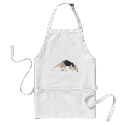 Tamandua-Cartoon-Abbildung Schürze (Vorne)