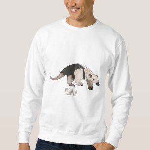 Tamandua-Cartoon-Abbildung Sweatshirt