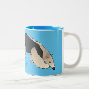 Tamandua-Cartoon-Abbildung Zweifarbige Tasse