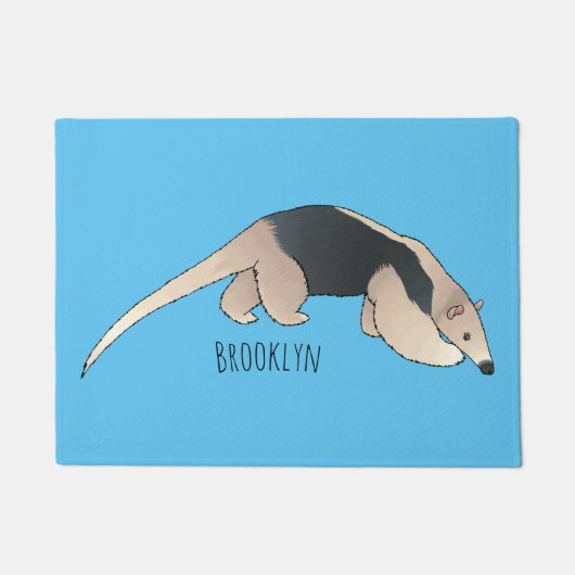 Tamandua cartoon illustration fußmatte (Vorderseite)