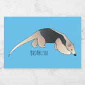 Tamandua cartoon illustration lebensmitteletikett (Einzelnes Label)