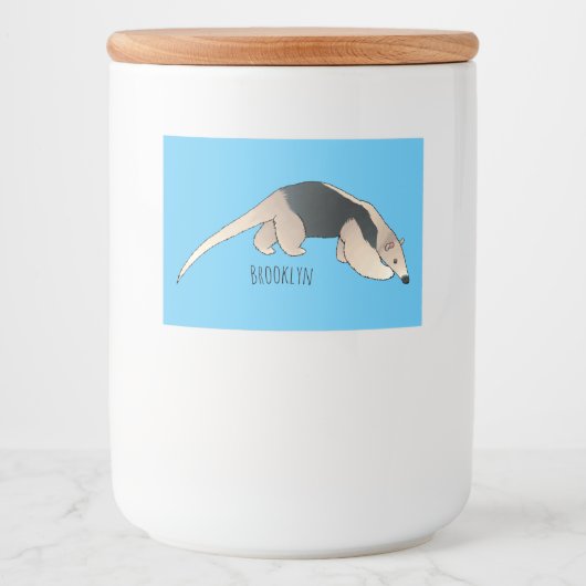 Tamandua cartoon illustration lebensmitteletikett (Vorderseite)