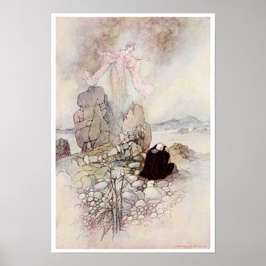 Tamano The Fox Maiden von Warwick Goble Poster (Vorne)