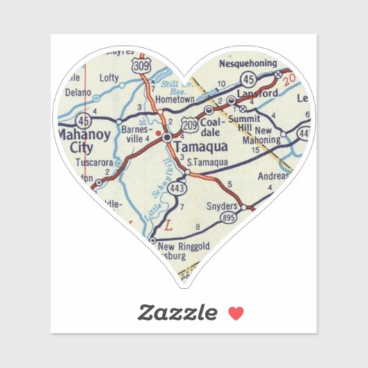 Tamaqua PA Aufkleber (Blatt)