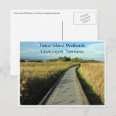 Tamar-Feuchtgebiete Postkarte (Vorne/Hinten)