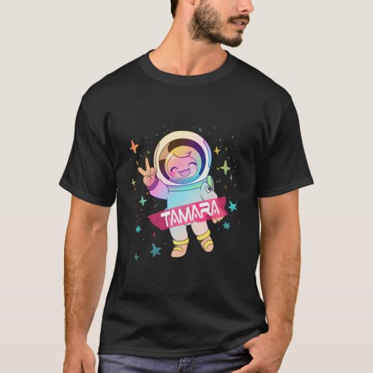 Tamara Adorable Name mit Astronaut T-Shirt (Vorderseite)