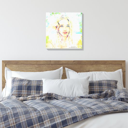 Tamara Canvas Print Leinwanddruck (Insitu (Schlafzimmer))