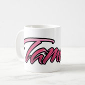 Tamara faded pink Tasse Teetasse Kaffeetasse (Vorderseite Links)
